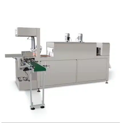 Fully automatic sleeve shrink wrapping machine 01